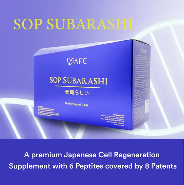 A Global Scientific Breakthrough in Anti-Aging, Cell Regeneration & Blood Circulation — SOP Subarashi by AFC Japan