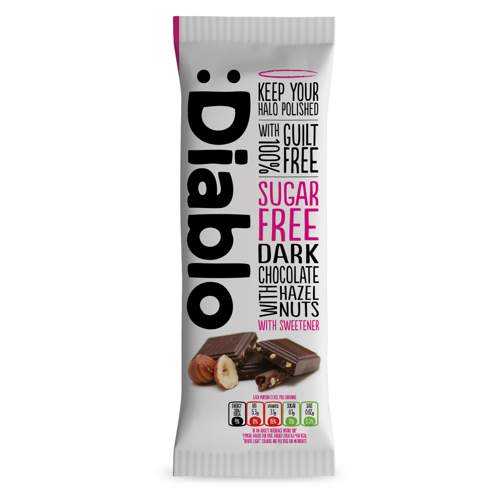 Dark Choco & Hazelnuts 85g