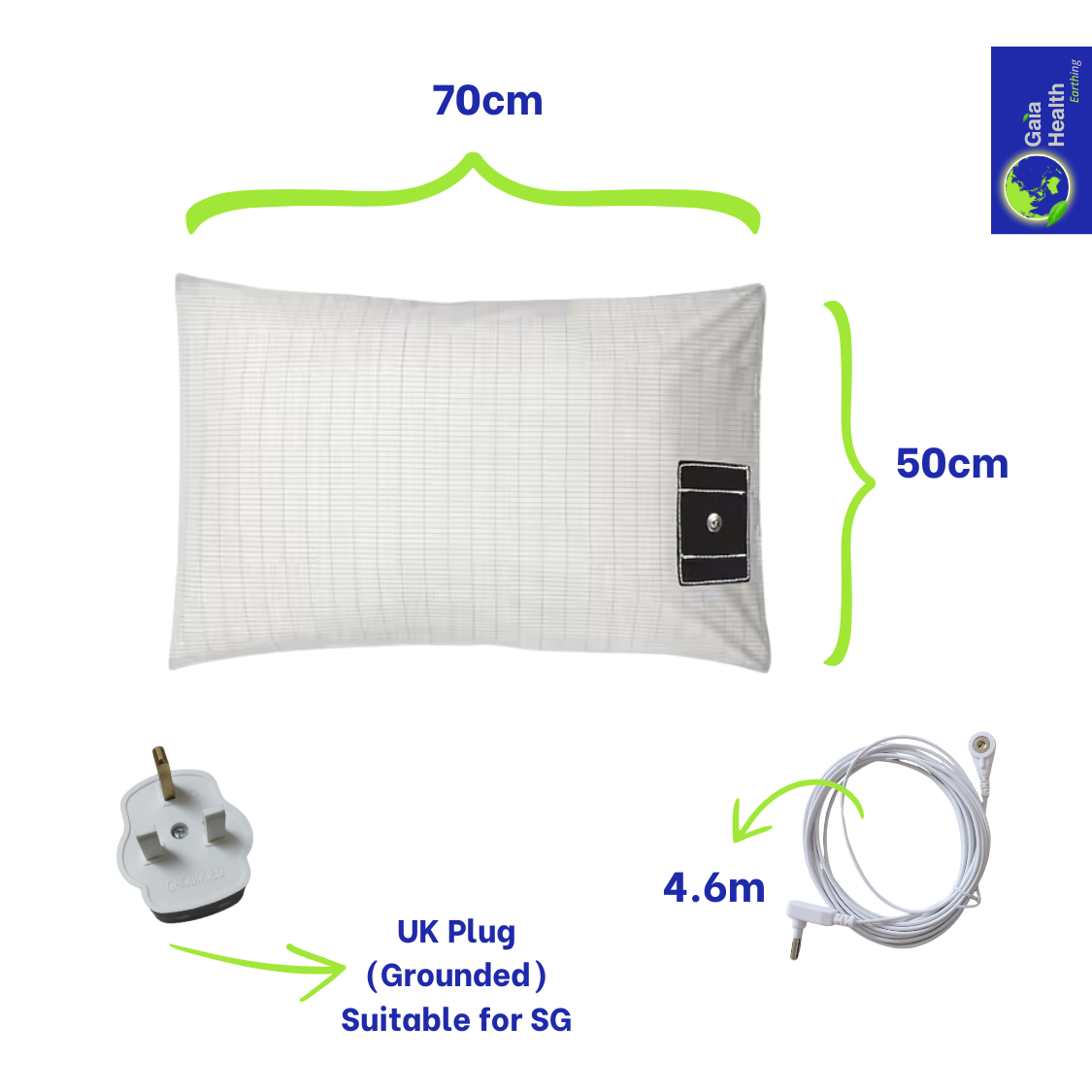 50 x 70 cm (White)
