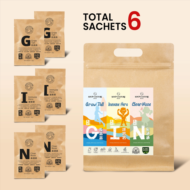 6 sachets (1 pack) Only